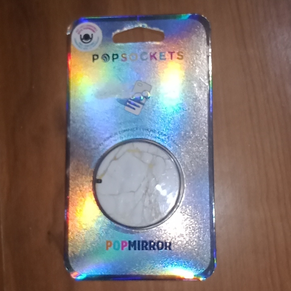 New!!! white marble popsocket popmirror - Picture 1 of 4